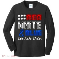 Red White And Blue Cousin Crew Kids Long Sleeve Shirt thumb 0