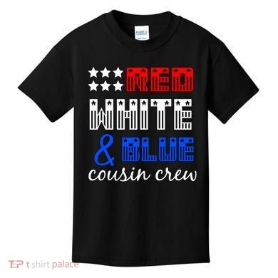 Red White And Blue Cousin Crew Kids T-Shirt