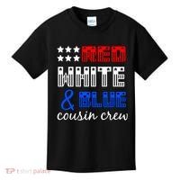 Red White And Blue Cousin Crew Kids T-Shirt thumb 0