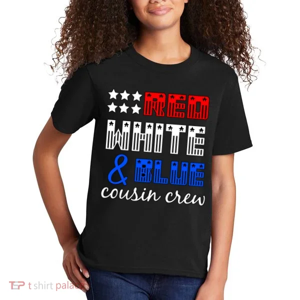 Red White And Blue Cousin Crew Kids T-Shirt