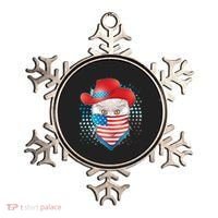 Red White and Blue Cowboy Cat Ornament thumb 0