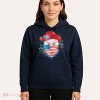 Red White and Blue Cowboy Cat Hoodie thumb 5