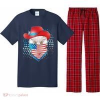Red White and Blue Cowboy Cat Pajama Set thumb 0