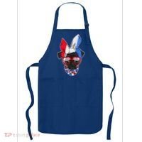 Red White And Blue Hipster Pug Apron thumb 0