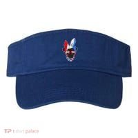 Red White And Blue Hipster Pug Visor thumb 0