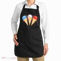 Red White and Blue USA American Ice Cream Cones Apron thumb 2