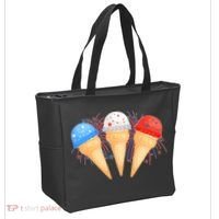 Red White and Blue USA American Ice Cream Cones Tote Bag thumb 2