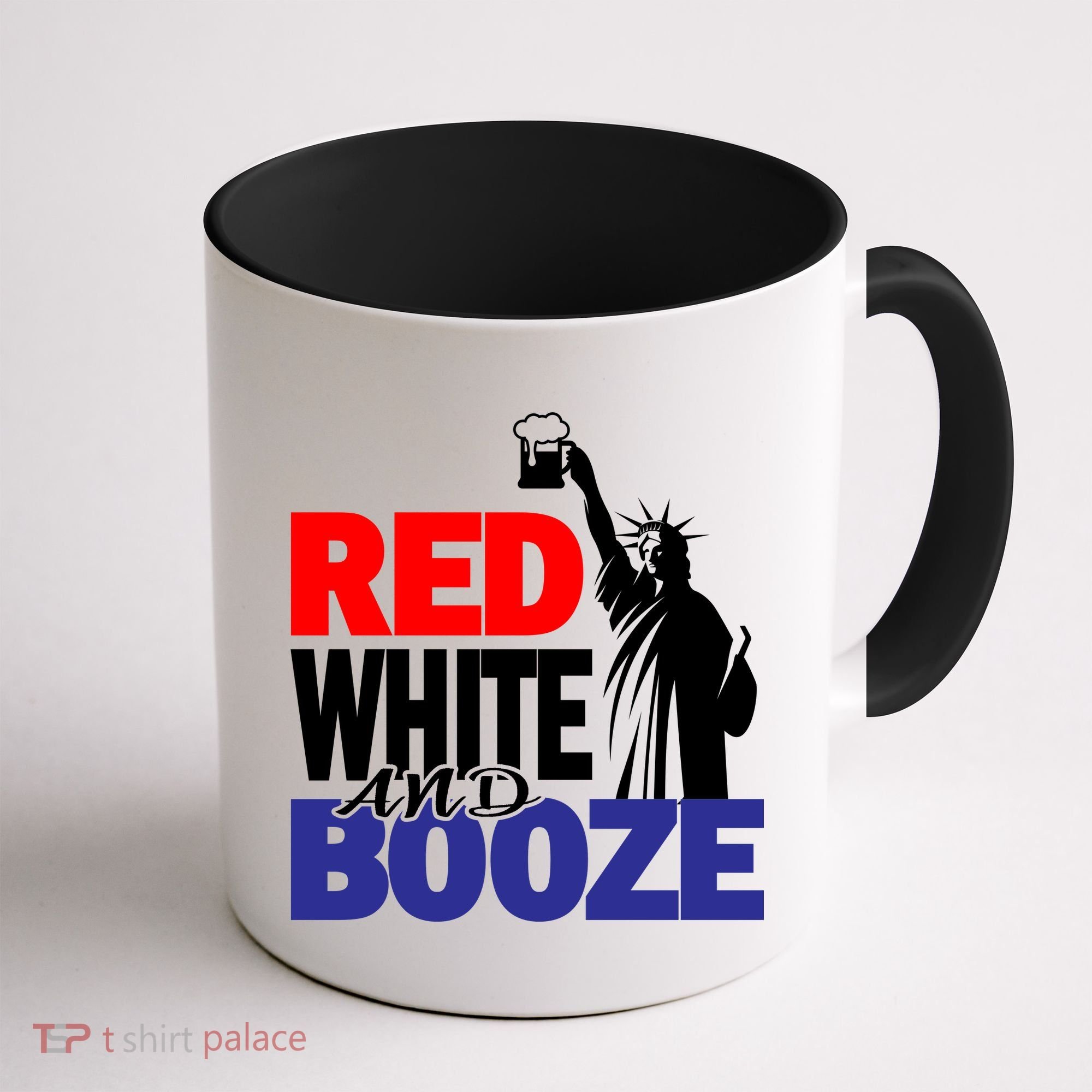 Red White and Booze USA Beer Coffee Mug