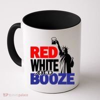 Red White and Booze USA Beer Coffee Mug thumb 0