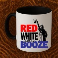 Red White and Booze USA Beer Coffee Mug thumb 2