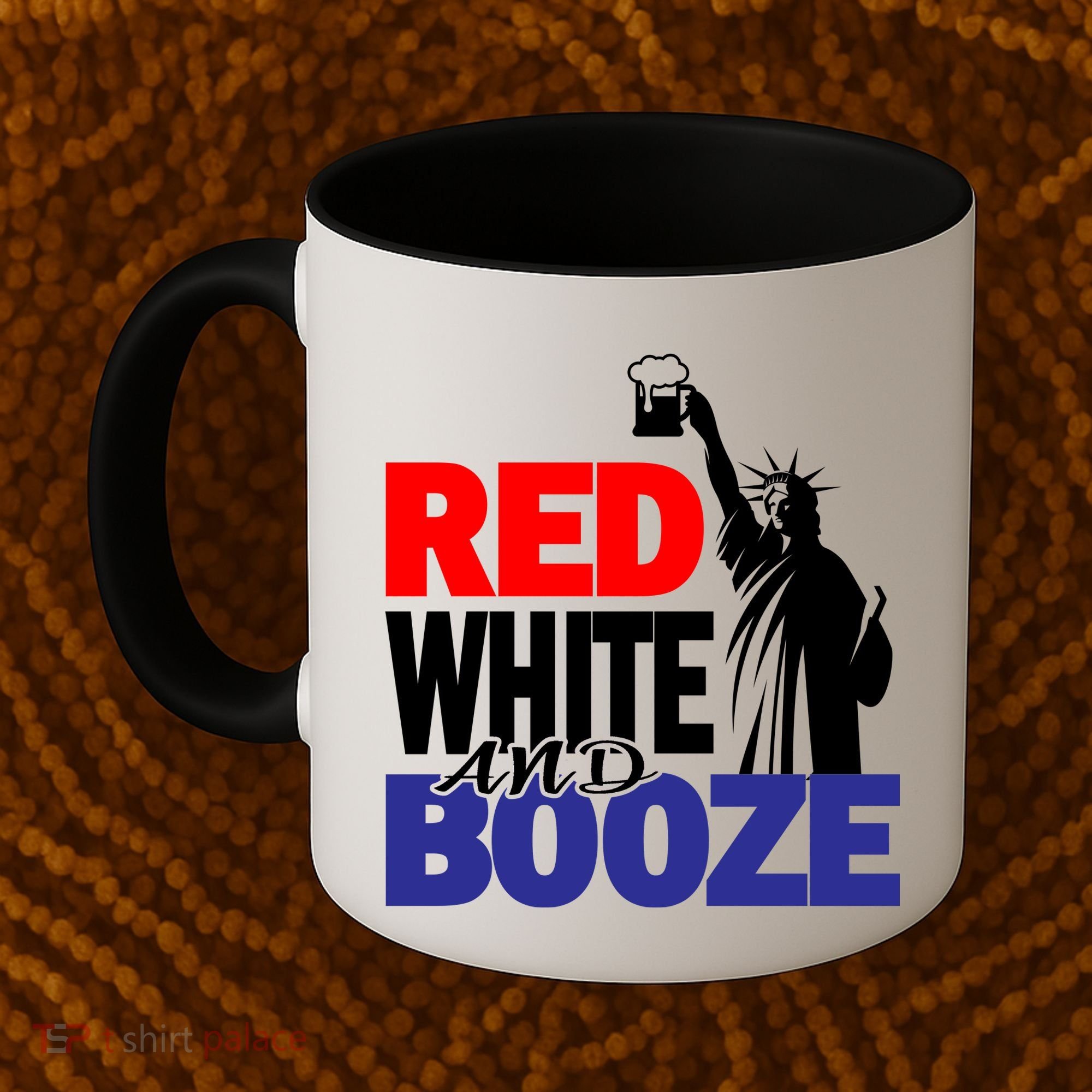 Red White and Booze USA Beer Coffee Mug