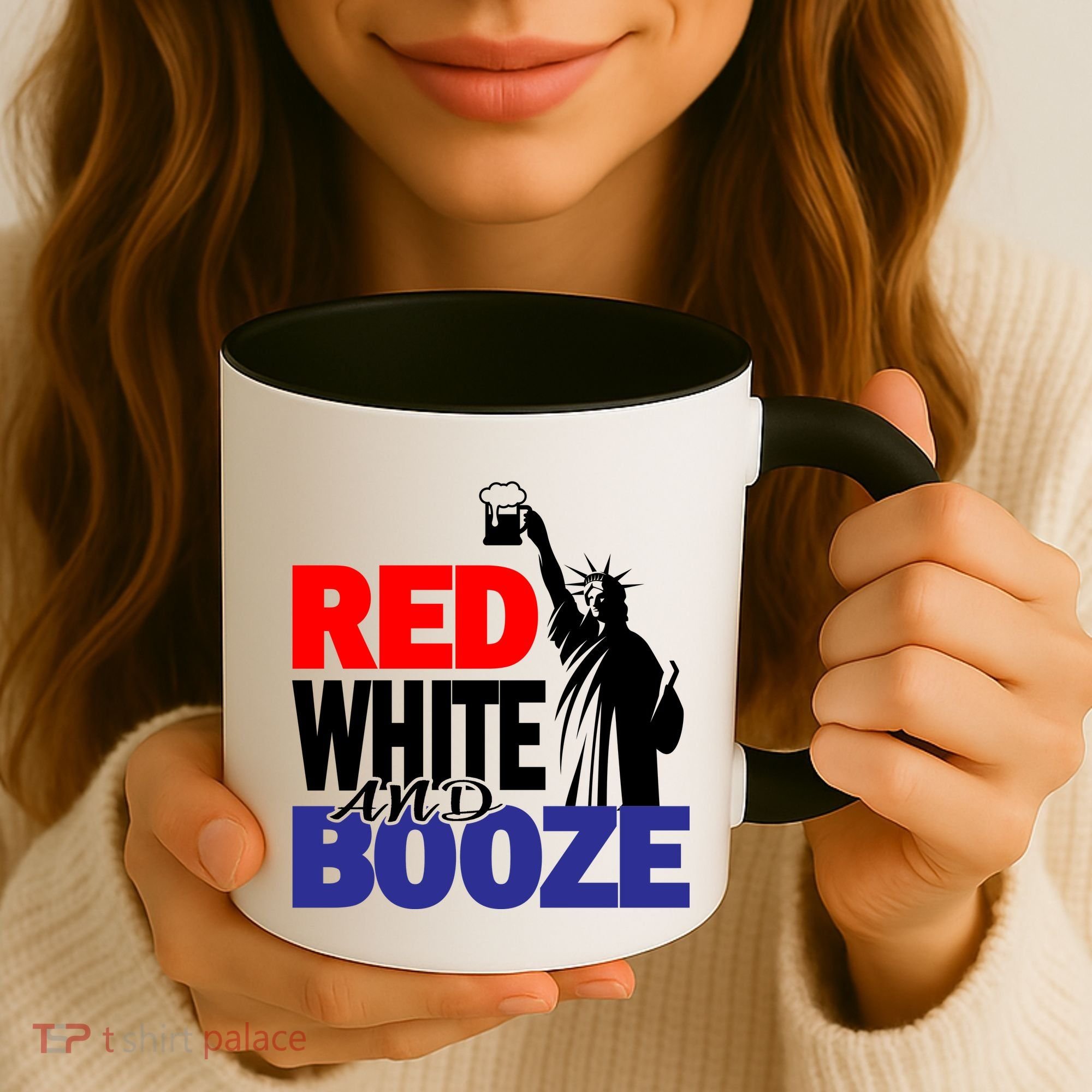 Red White and Booze USA Beer Coffee Mug