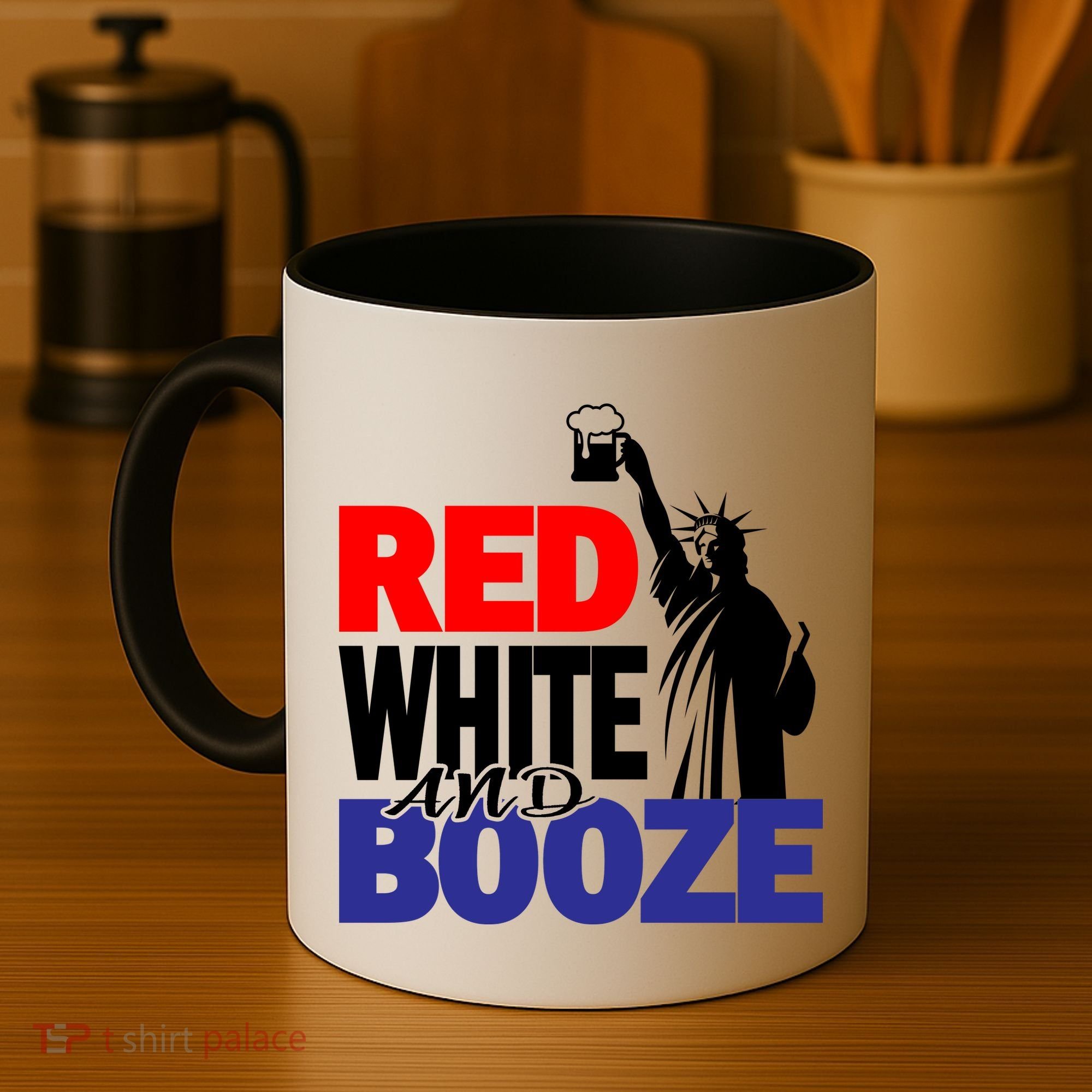 Red White and Booze USA Beer Coffee Mug