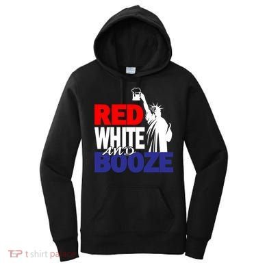 Red White and Booze USA Beer Women's Hoodie