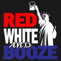 Red White and Booze USA Beer Ornament thumb 1