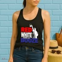 Red White and Booze USA Beer Women's Tank Top thumb 2