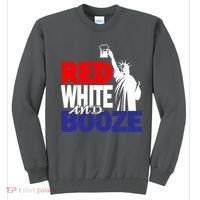 Red White and Booze USA Beer Sweatshirt thumb 0
