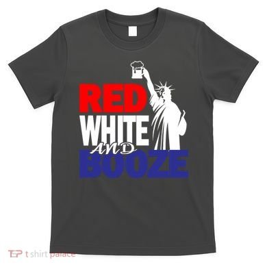 Red White and Booze USA Beer T-Shirt