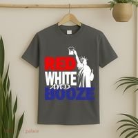 Red White and Booze USA Beer T-Shirt thumb 2