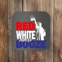 Red White and Booze USA Beer Coaster thumb 0