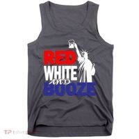Red White and Booze USA Beer Tank Top thumb 0