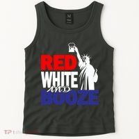 Red White and Booze USA Beer Tank Top thumb 2