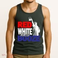 Red White and Booze USA Beer Tank Top thumb 3