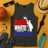 Red White and Booze USA Beer Tank Top thumb 4