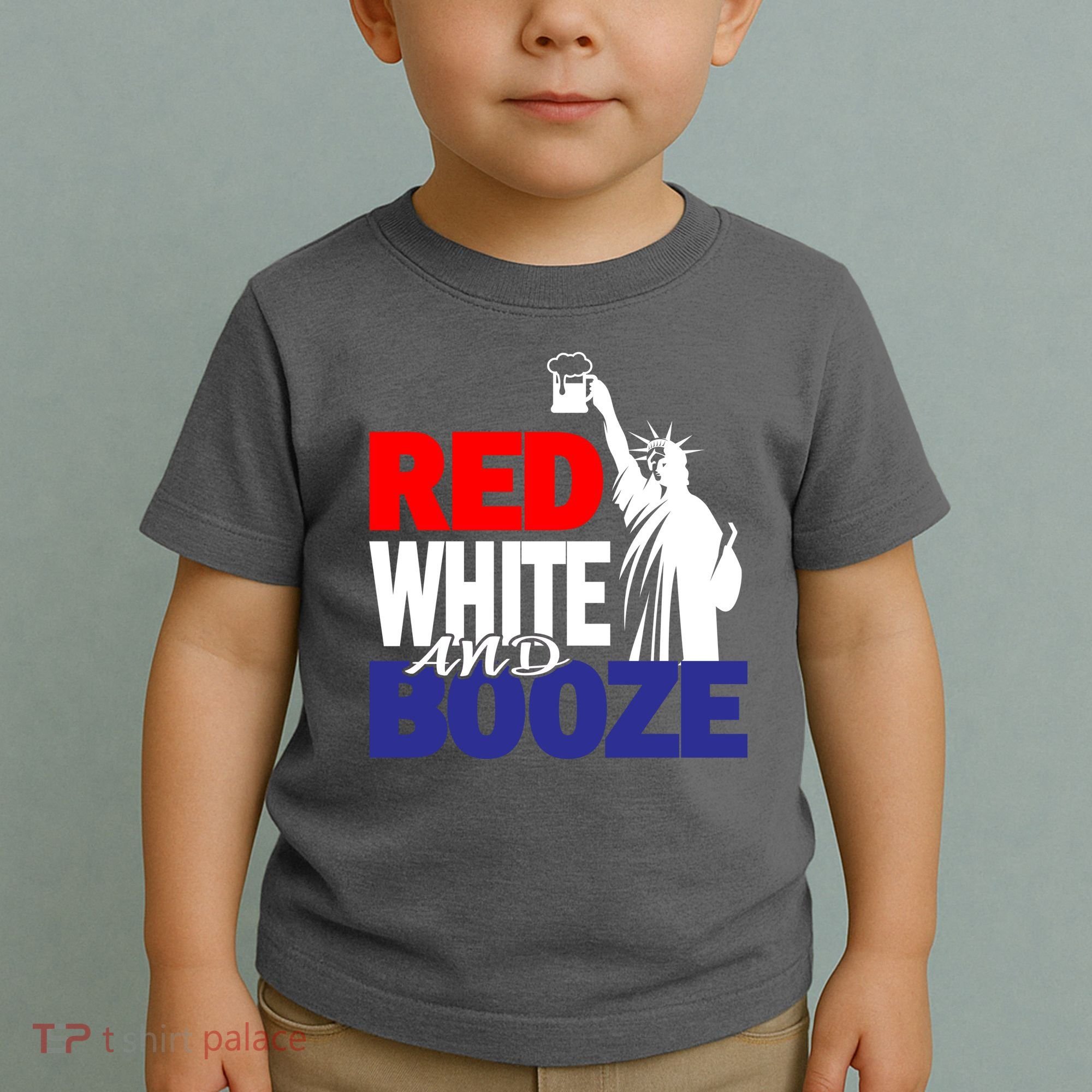 Red White and Booze USA Beer Toddler T-Shirt