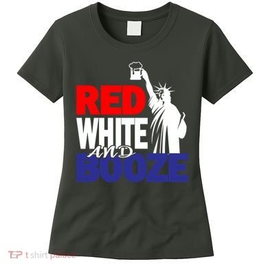 Red White and Booze USA Beer Women's T-Shirt