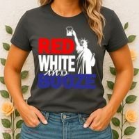 Red White and Booze USA Beer Women's T-Shirt thumb 2