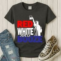 Red White and Booze USA Beer Women's T-Shirt thumb 3