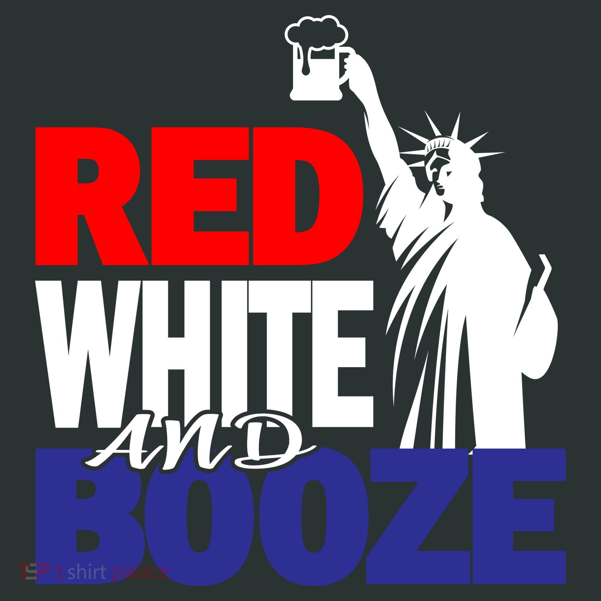 Red White and Booze USA Beer Women's T-Shirt