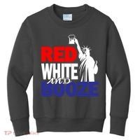 Red White and Booze USA Beer Kids Sweatshirt thumb 0