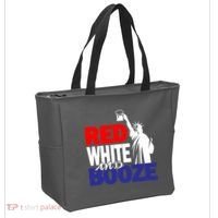 Red White and Booze USA Beer Tote Bag thumb 2