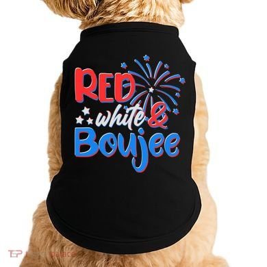 Red White And Boujee 4th of July Fireworks Doggie Tank