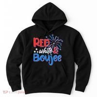 Red White And Boujee 4th of July Fireworks Hoodie thumb 0