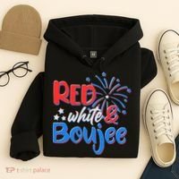 Red White And Boujee 4th of July Fireworks Hoodie thumb 4