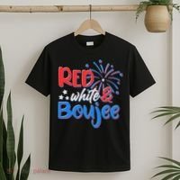 Red White And Boujee 4th of July Fireworks T-Shirt thumb 2