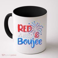Red White And Boujee 4th of July Fireworks Coffee Mug thumb 0