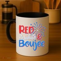 Red White And Boujee 4th of July Fireworks Coffee Mug thumb 4