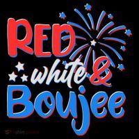 Red White And Boujee 4th of July Fireworks Women's Hoodie thumb 2