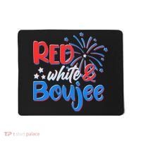 Red White And Boujee 4th of July Fireworks Mousepad thumb 0