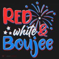 Red White And Boujee 4th of July Fireworks Women's Tank Top thumb 5