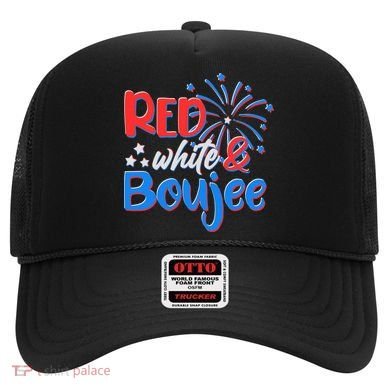 Red White And Boujee 4th of July Fireworks Hat