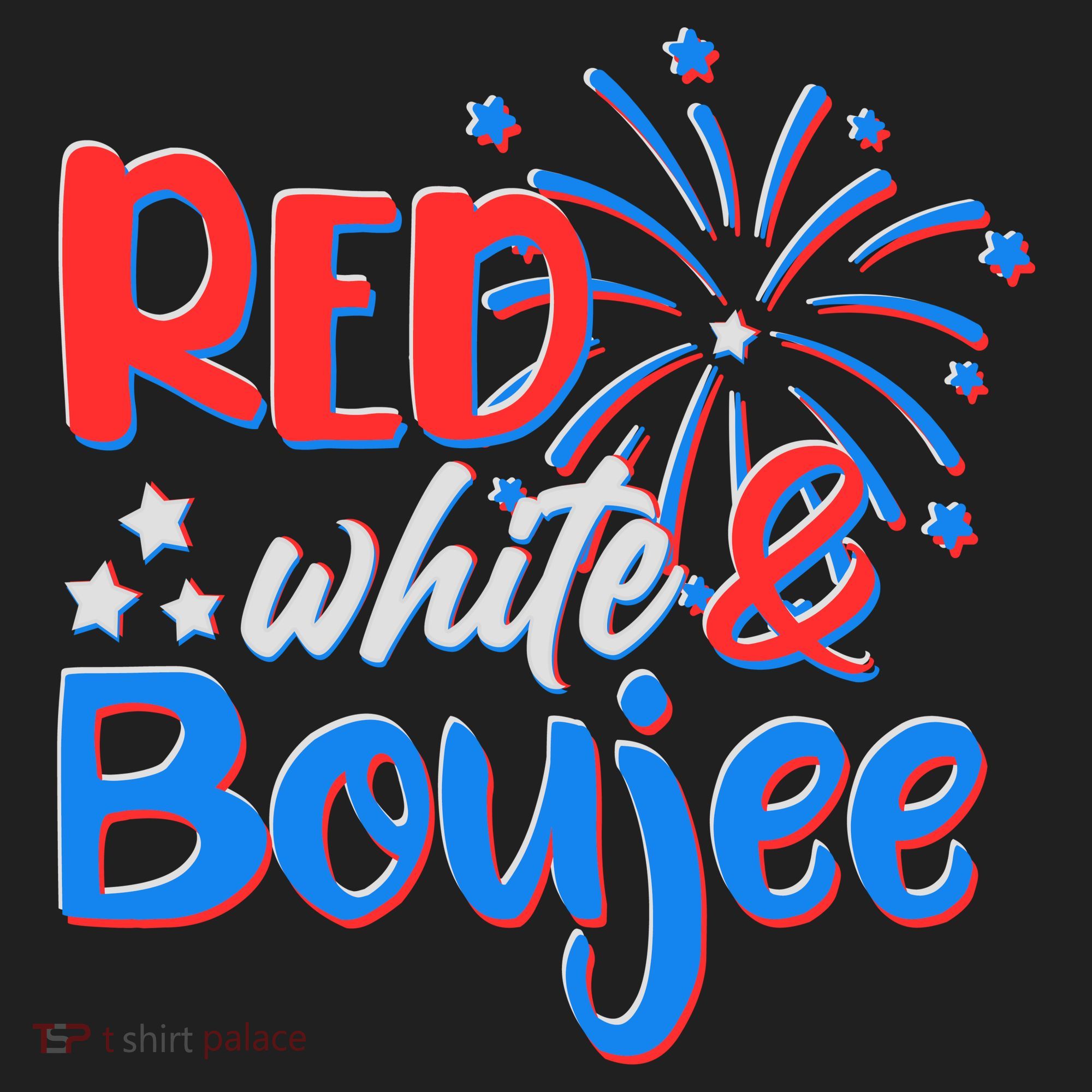 Red White And Boujee 4th of July Fireworks Hat