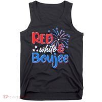 Red White And Boujee 4th of July Fireworks Tank Top thumb 0