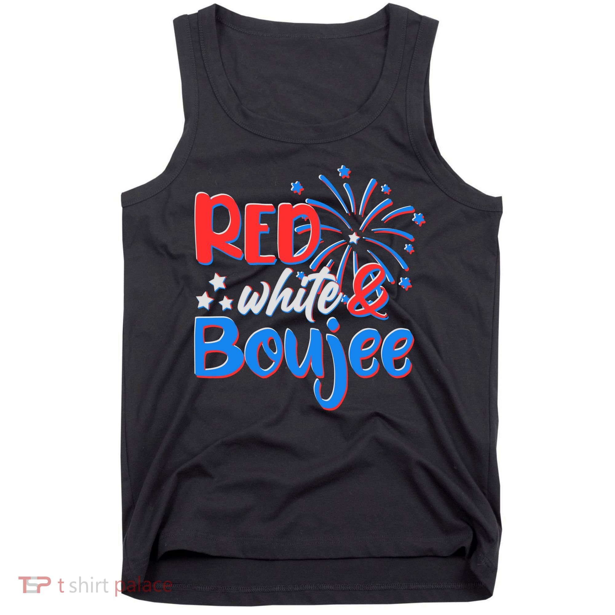 Red White And Boujee 4th of July Fireworks Tank Top