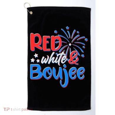 Red White And Boujee 4th of July Fireworks Golf Towel