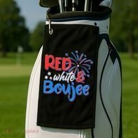 Red White And Boujee 4th of July Fireworks Golf Towel thumb 2
